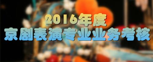 男女肏逼网国家京剧院2016年度京剧表演专业业务考...